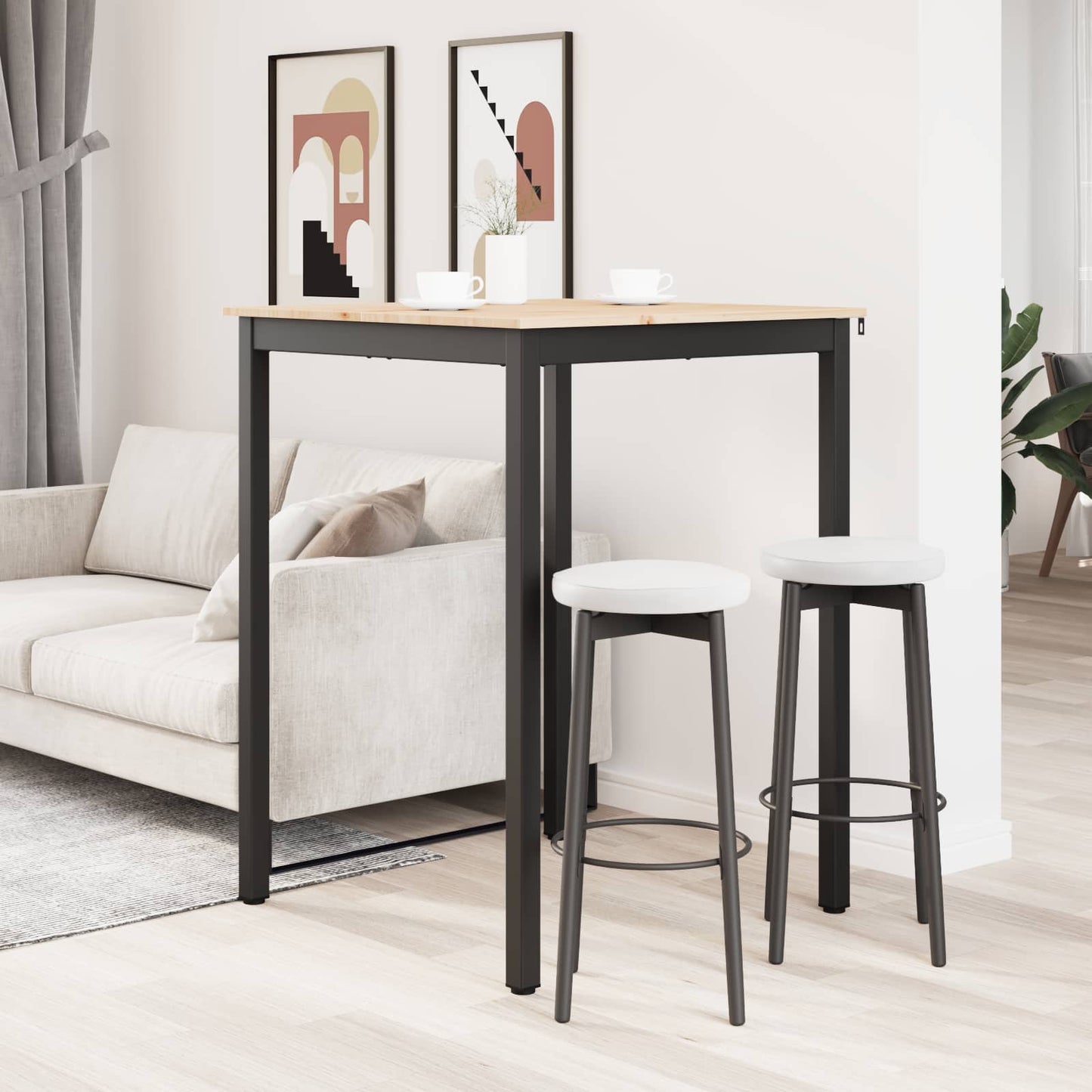 Tavolo da bar Naturale 110 x 55 x 105 cm Pino massello