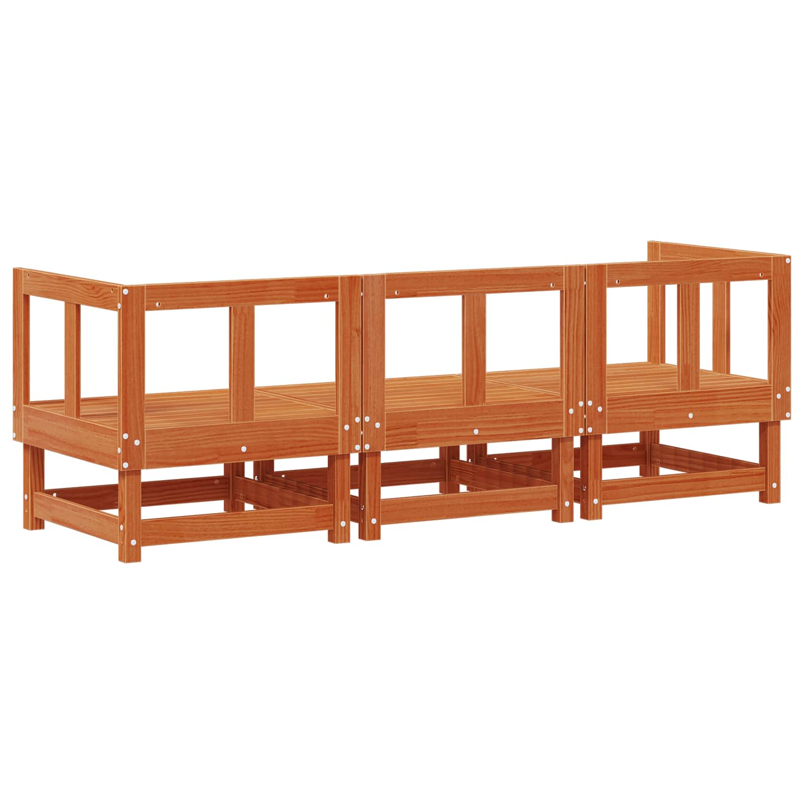 Unità Divano Sezionale Marrone Cera 183 x 61 x 62 cm | homemem39