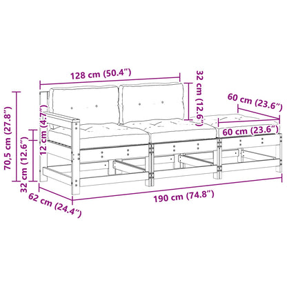 Unità Divano Sezionale Marrone Cerato 190 x 62 x 70,5cm | homemem39