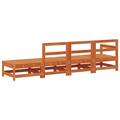 Unità Divano Sezionale Marrone Cera 252 x 62 x 70,5 cm | homemem39