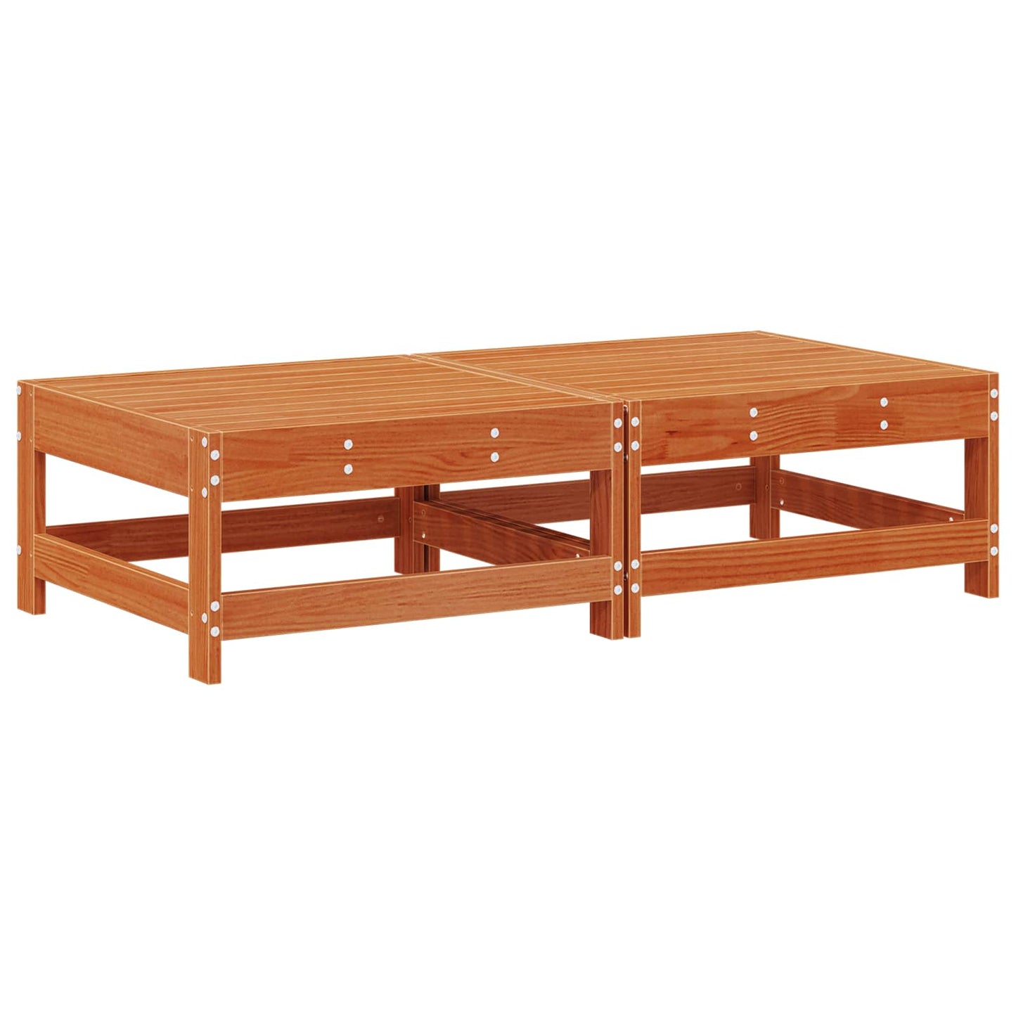 Poggiapiedi da Giardino Legno Massello di Pino Marrone Cerato | homemem39