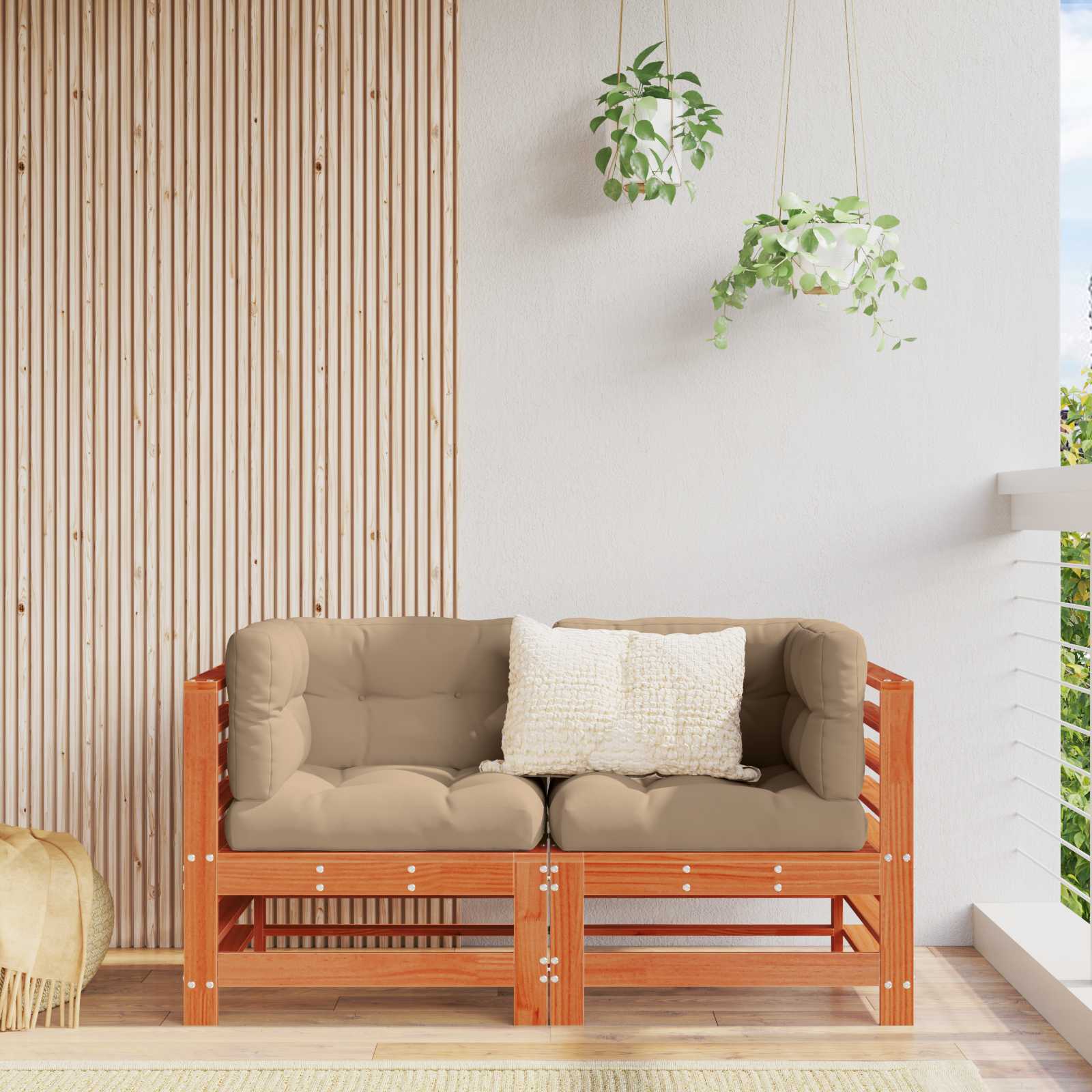 Divano Angolare da Giardino Legno di pino massiccio | homemem39