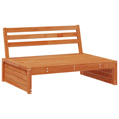 Divano Medio da Giardino Legno di pino massiccio Marrone Cera | homemem39