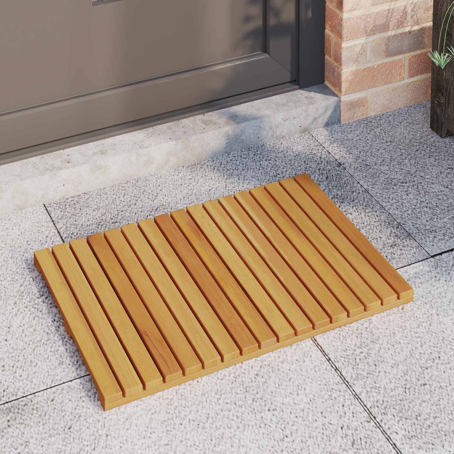 Tappeto da bagno Marrone 60 x 40 cm Legno di Acacia Massello | homemem39