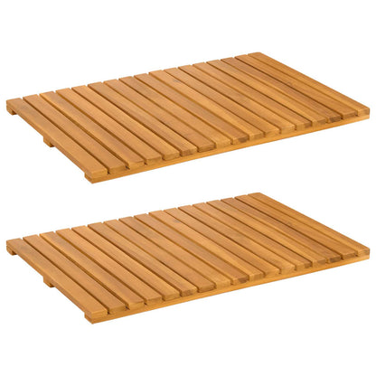 Tappeto da bagno Marrone 60 x 40 cm Legno di Acacia Massello | homemem39