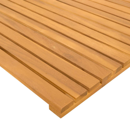 Tappeto da bagno Marrone 80 x 50 cm Legno di Acacia Massello | homemem39