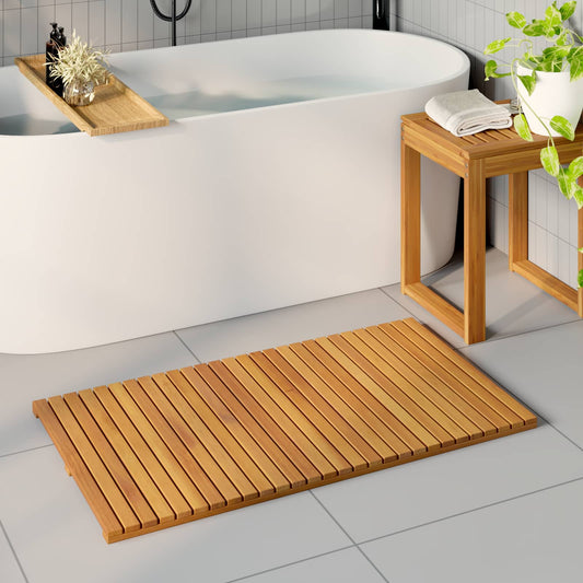 Tappeto da bagno Marrone 100 x 55 cm Legno di Acacia Massello | homemem39