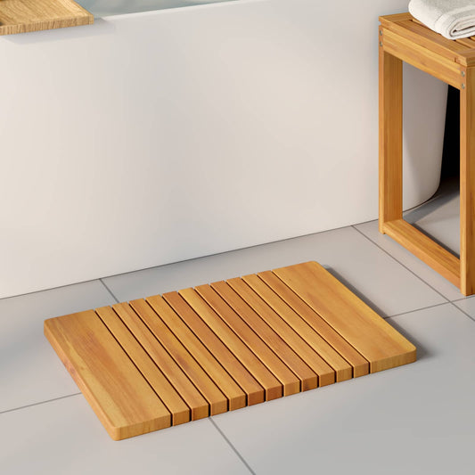 Tappeto da bagno Marrone 59 x 40 cm Legno di Acacia Massello | homemem39