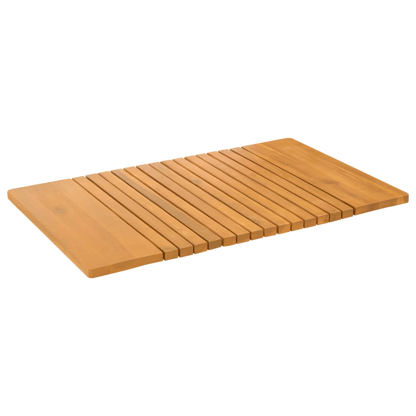 Tappeto da bagno Marrone 81 x 50 cm Legno di Acacia Massello | homemem39