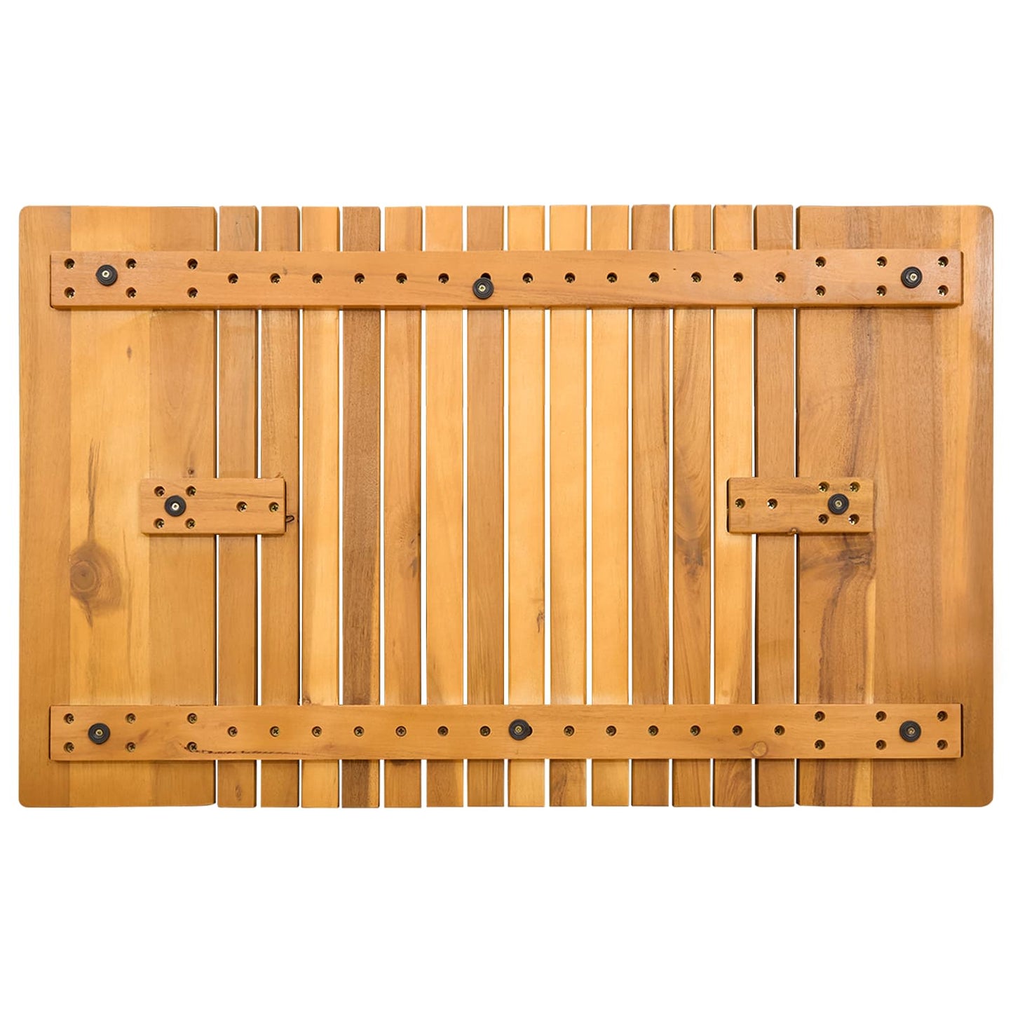 Tappeto da bagno Marrone 81 x 50 cm Legno di Acacia Massello | homemem39