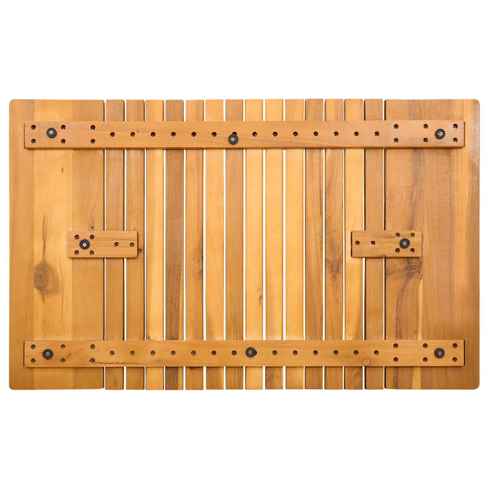 Tappeto da bagno Marrone 81 x 50 cm Legno di Acacia Massello | homemem39