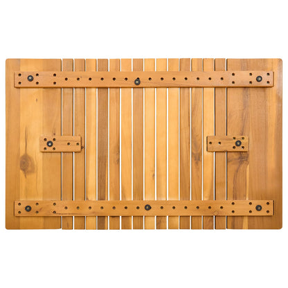 Tappeto da bagno Marrone 81 x 50 cm Legno di Acacia Massello | homemem39