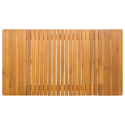 Tappeto da bagno Marrone 100 x 55 cm Legno di Acacia Massello