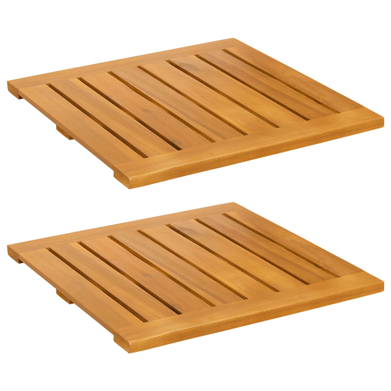 Tappeto da bagno Marrone 50 x 50 cm Legno di Acacia Massello | homemem39