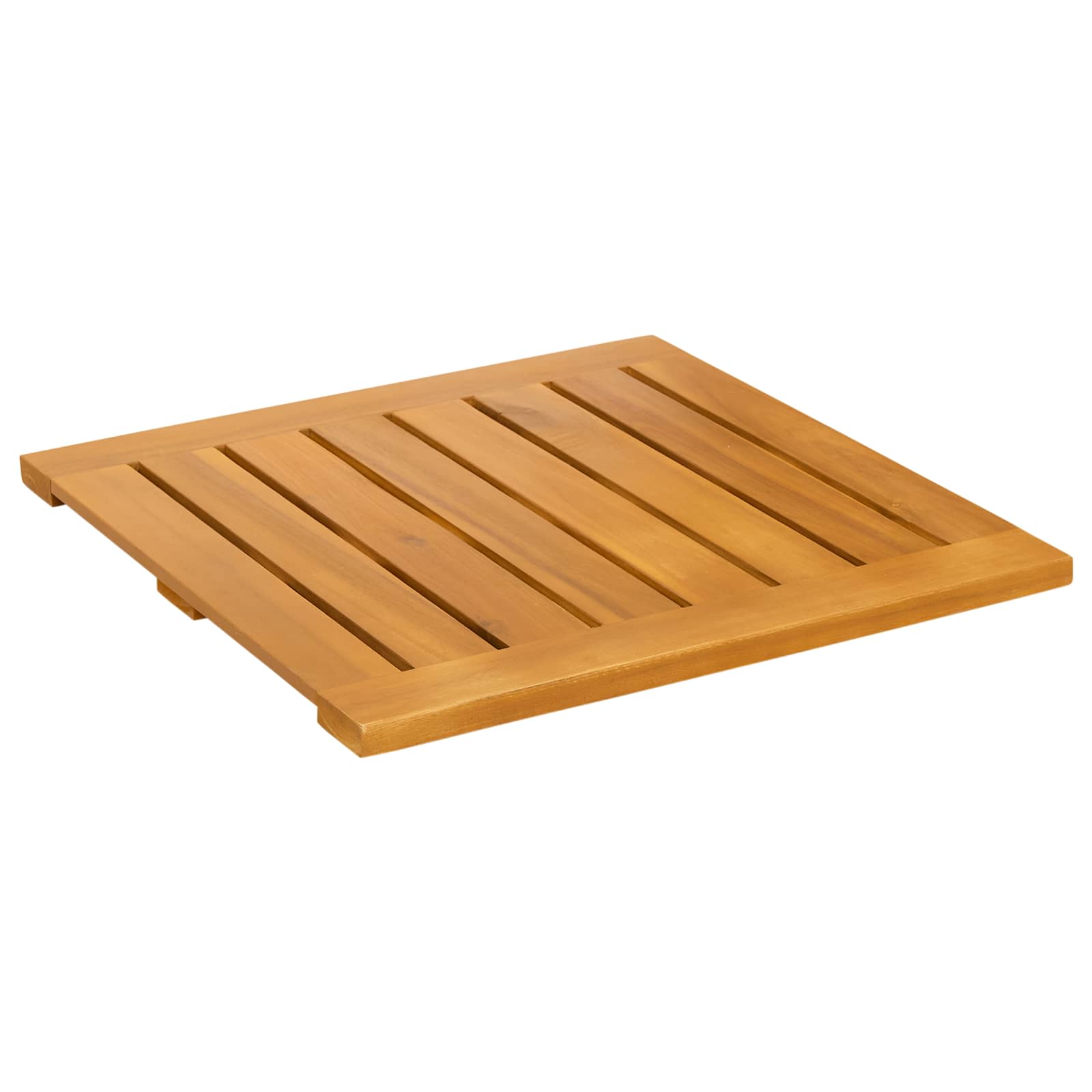 Tappeto da bagno Marrone 50 x 50 cm Legno di Acacia Massello | homemem39