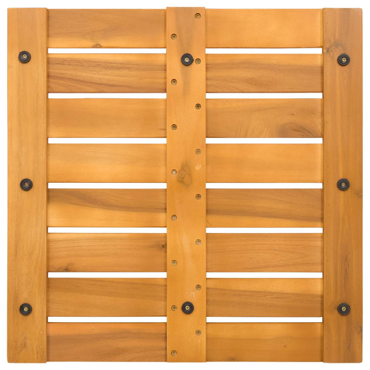 Tappeto da bagno Marrone 50 x 50 cm Legno di Acacia Massello | homemem39