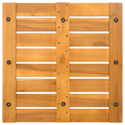 Tappeto da bagno Marrone 50 x 50 cm Legno di Acacia Massello | homemem39