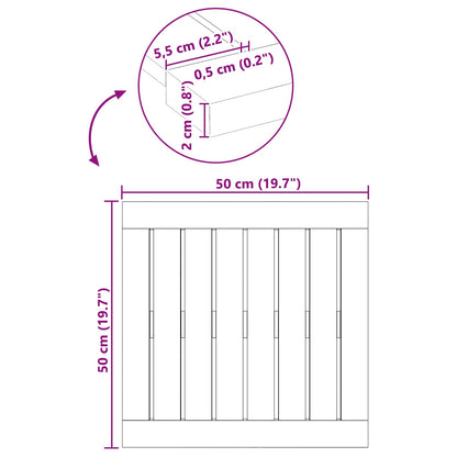 Tappeto da bagno Marrone 50 x 50 cm Legno di Acacia Massello | homemem39