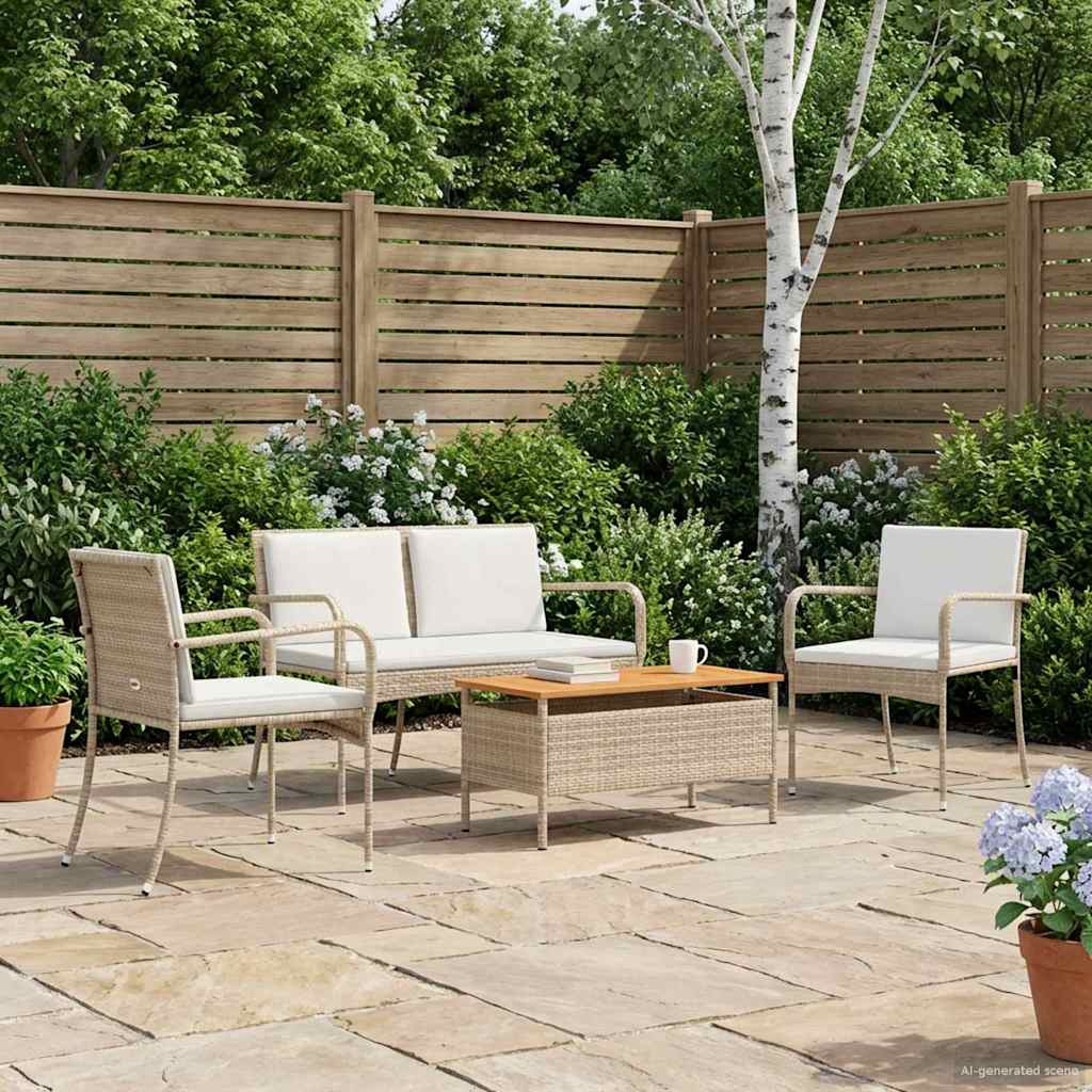 Set da giardino con cuscino acciaio | homemem39
