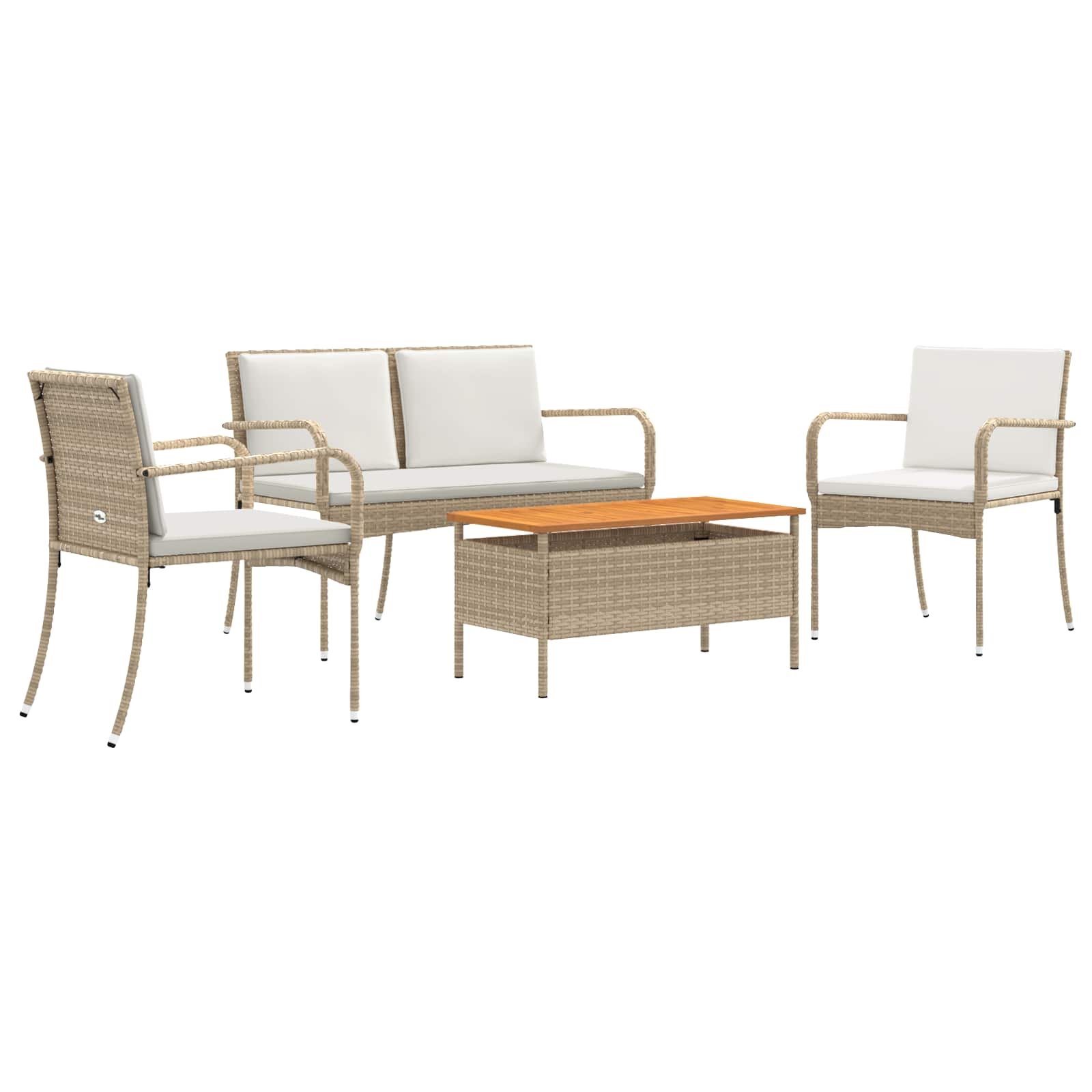 Set da giardino con cuscino acciaio | homemem39