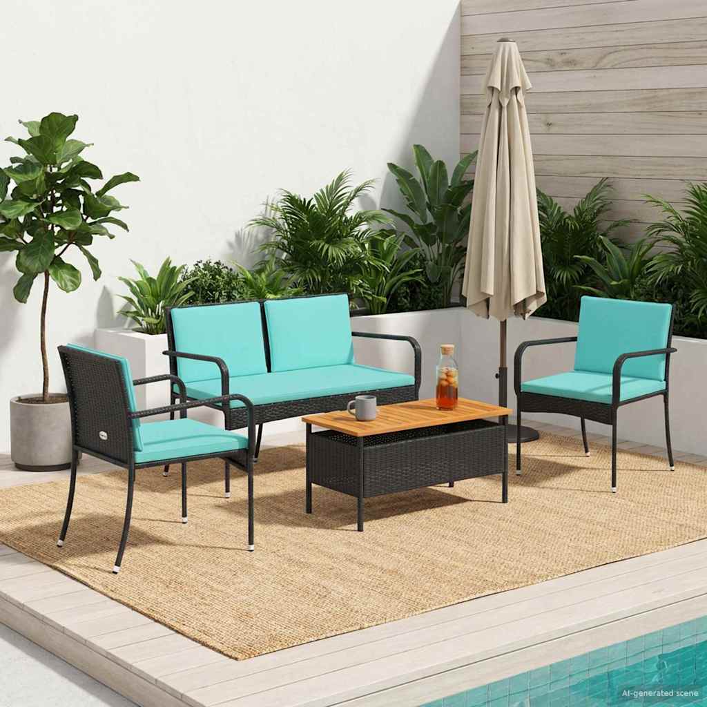Set da giardino con cuscino acciaio | homemem39
