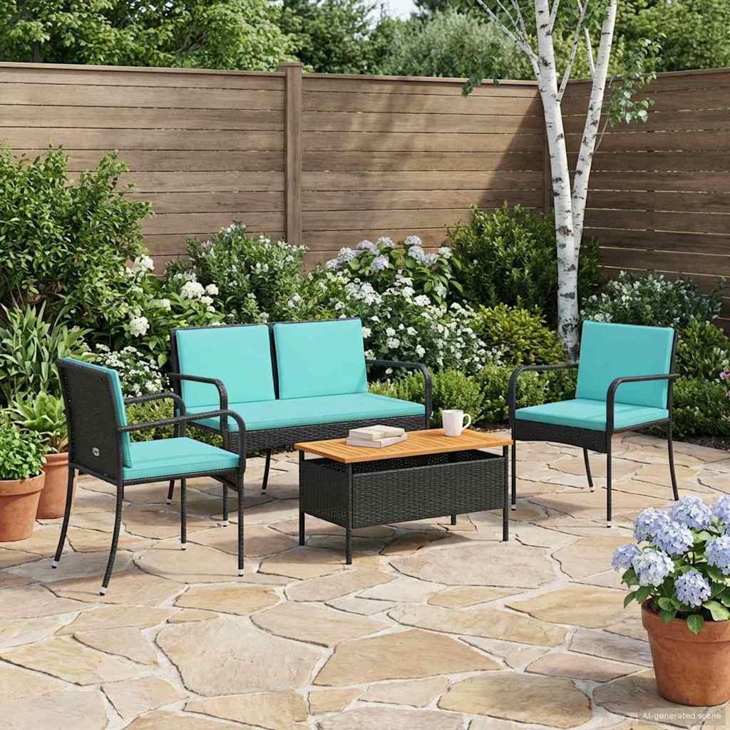 Set da giardino con cuscino acciaio | homemem39