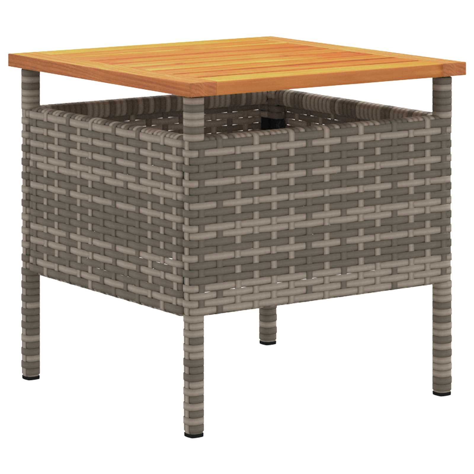 Set Bistro da Giardino con cuscino 3 pcs Grigio polyrattan | homemem39