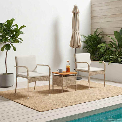 Set da giardino con cuscino acciaio | homemem39