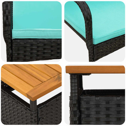 Set da giardino con cuscino acciaio | homemem39