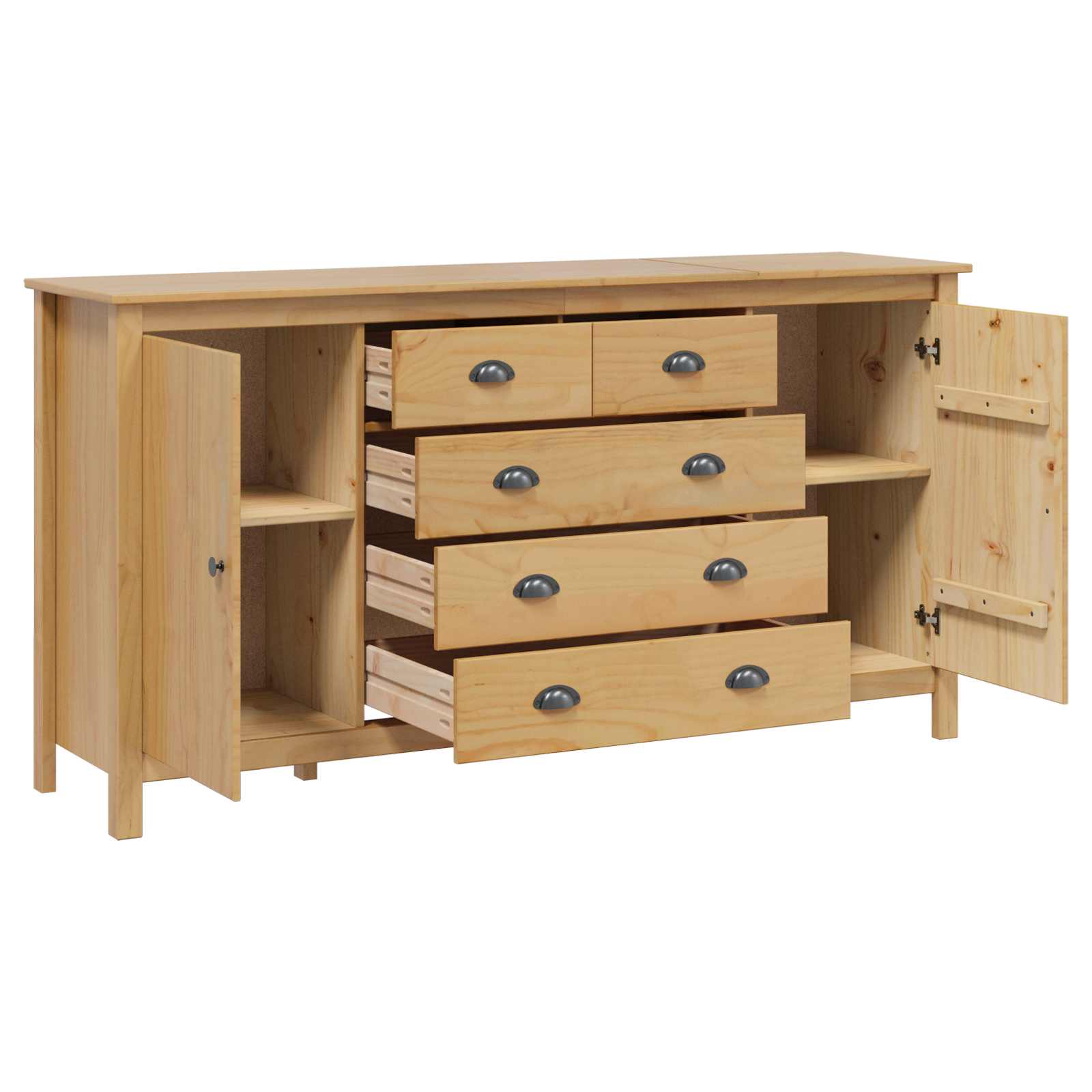 Credenza con cassetto HILL Marrone miele 154 x 40 x 80 cm | homemem39