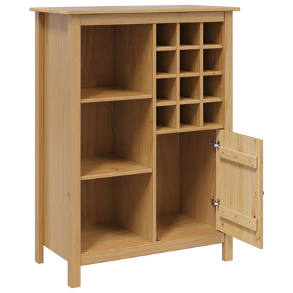 Mobile per vino HILL Marrone miele 79.5 x 40 x 107.5 cm | homemem39