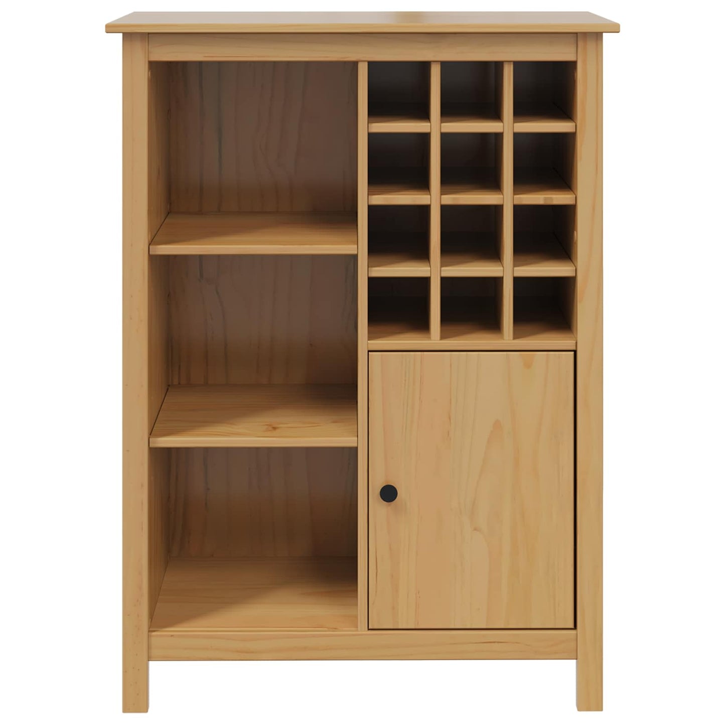 Mobile per vino HILL Marrone miele 79.5 x 40 x 107.5 cm | homemem39