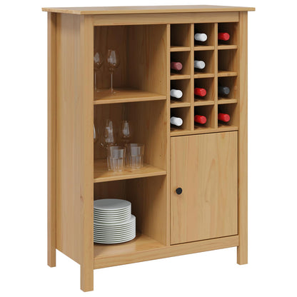 Mobile per vino HILL Marrone miele 79.5 x 40 x 107.5 cm | homemem39