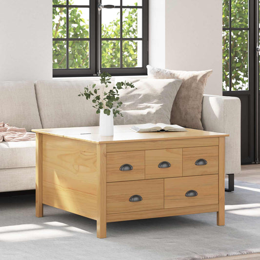 Tavolino da salotto HILL Marrone miele 79,5 x 79,5 x 49 cm | homemem39