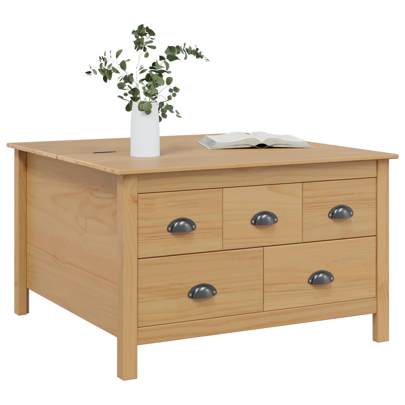 Tavolino da salotto HILL Marrone miele 79,5 x 79,5 x 49 cm | homemem39