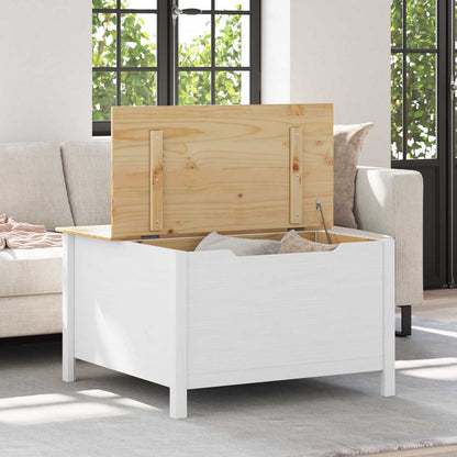 Tavolino da salotto con cassetto HILL Bianco e marrone miele | homemem39