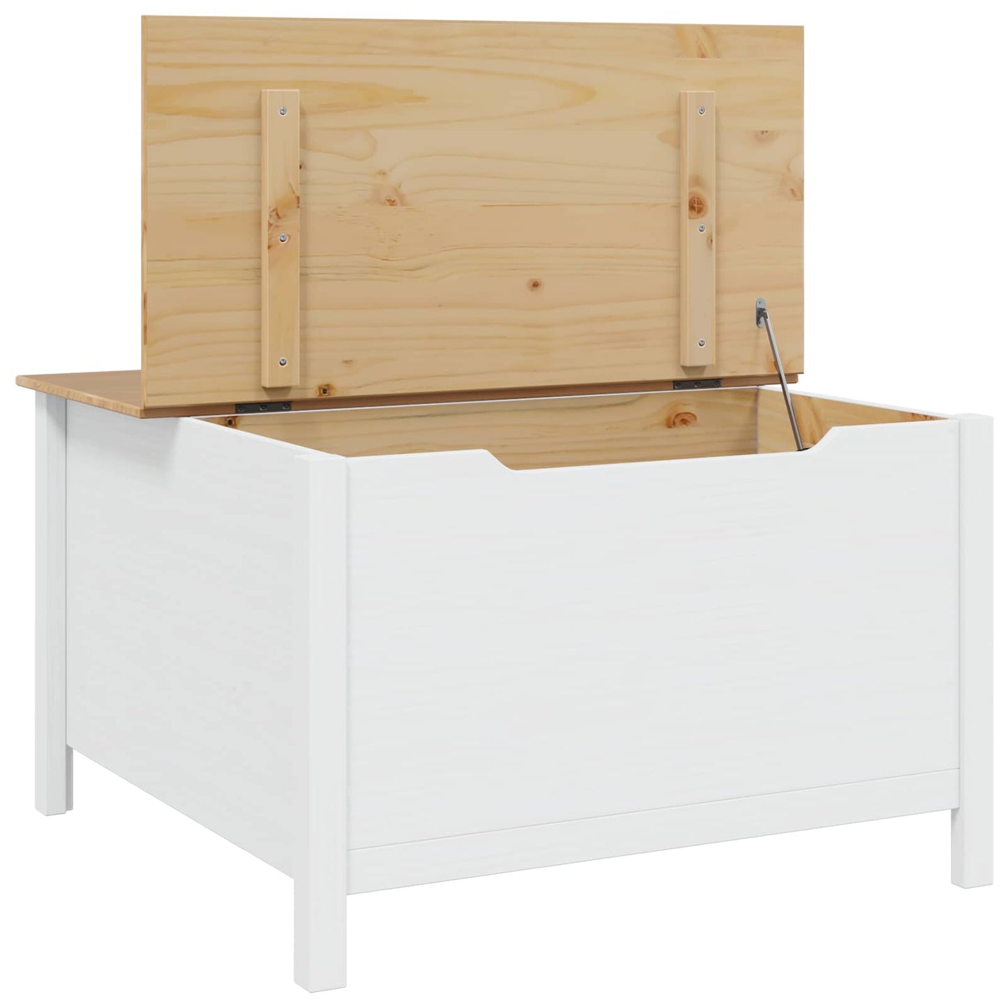 Tavolino da salotto con cassetto HILL Bianco e marrone miele | homemem39