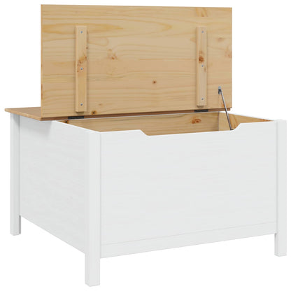 Tavolino da salotto con cassetto HILL Bianco e marrone miele | homemem39