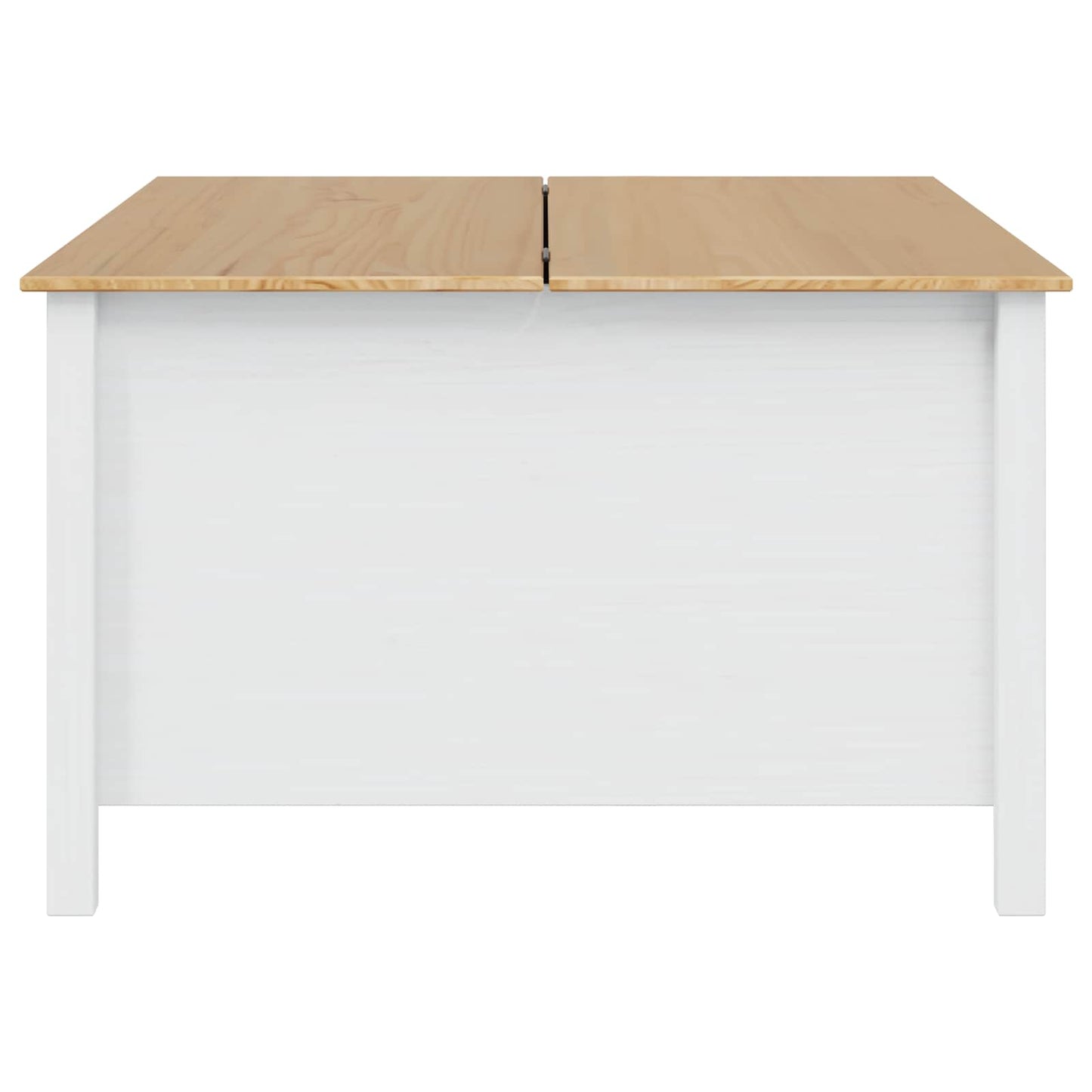 Tavolino da salotto con cassetto HILL Bianco e marrone miele | homemem39