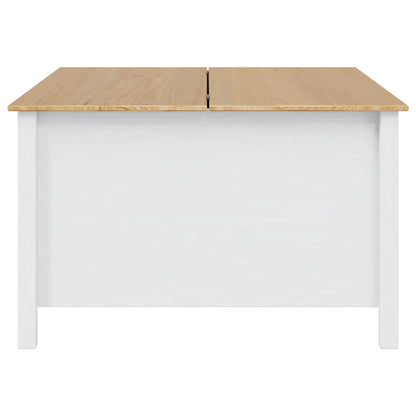 Tavolino da salotto con cassetto HILL Bianco e marrone miele | homemem39
