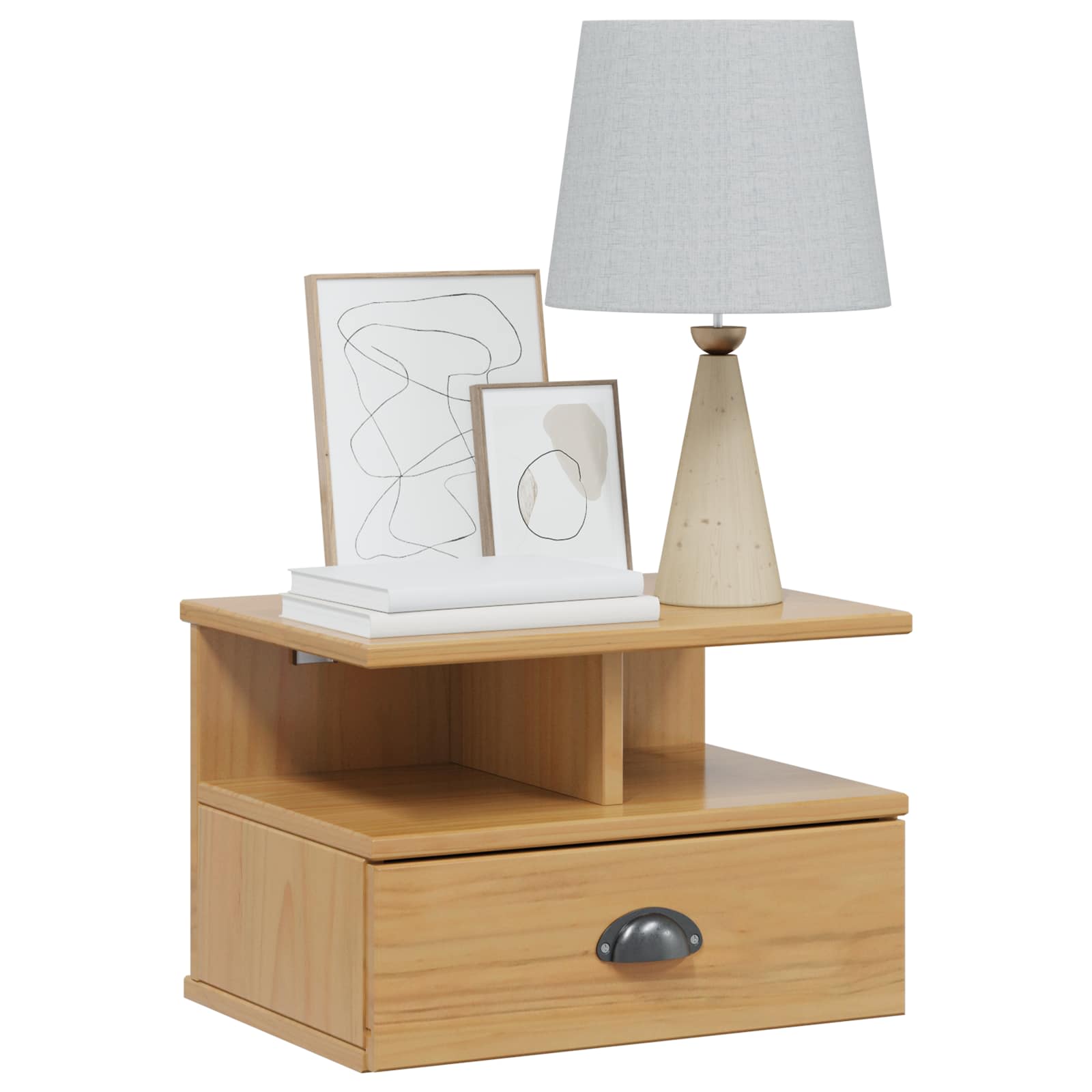 Armadio da Notte HILL Marrone miele 40 x 31 x 27 cm | homemem39