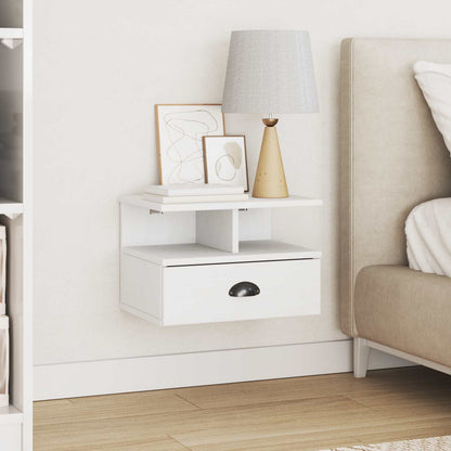 Armadio da Notte con cassetto HILL Bianco 40 x 31 x 27 cm