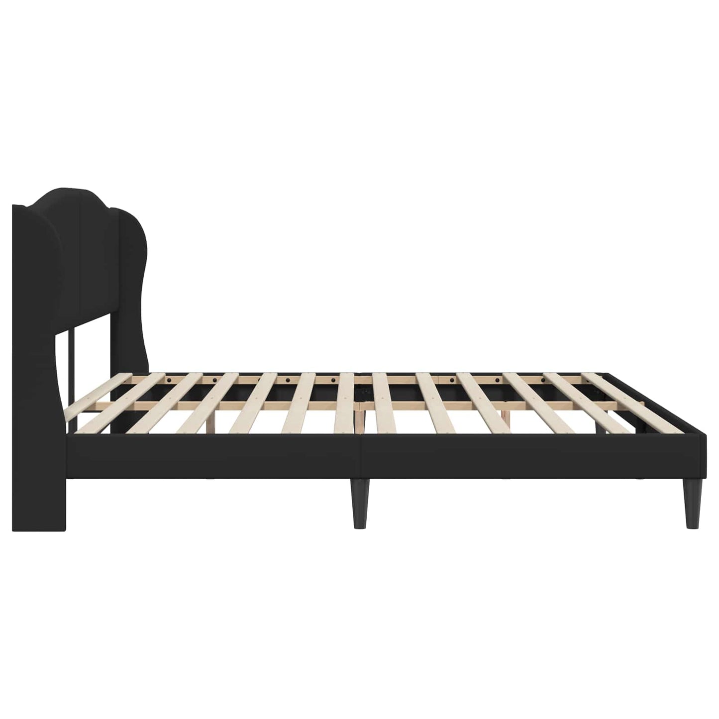 Struttura del letto con testiera Nero 180 x 200 cm Similpelle | homemem39