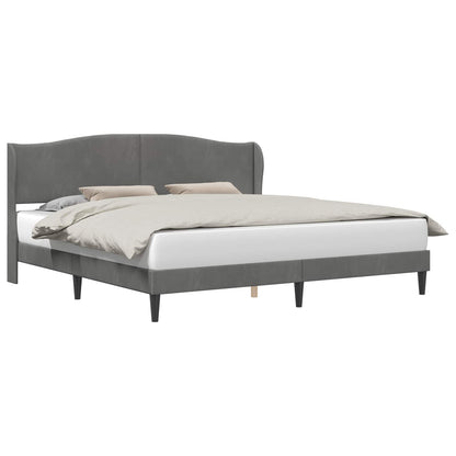 Struttura del letto Grigio Scuro 180 x 200 cm Velluto | homemem39