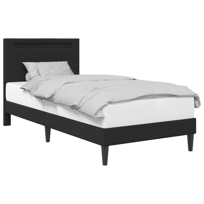 Struttura del letto Nero 90 x 190 cm Similpelle | homemem39