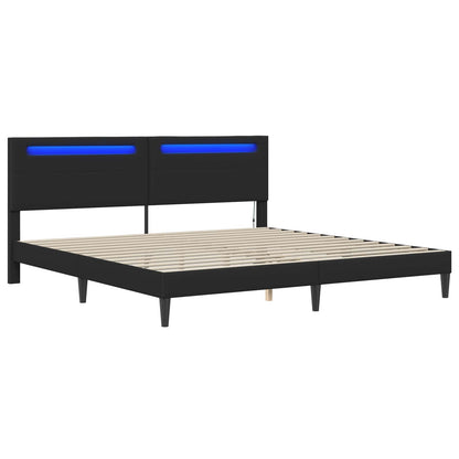 Struttura del letto Nero 180 x 200 cm Similpelle | homemem39