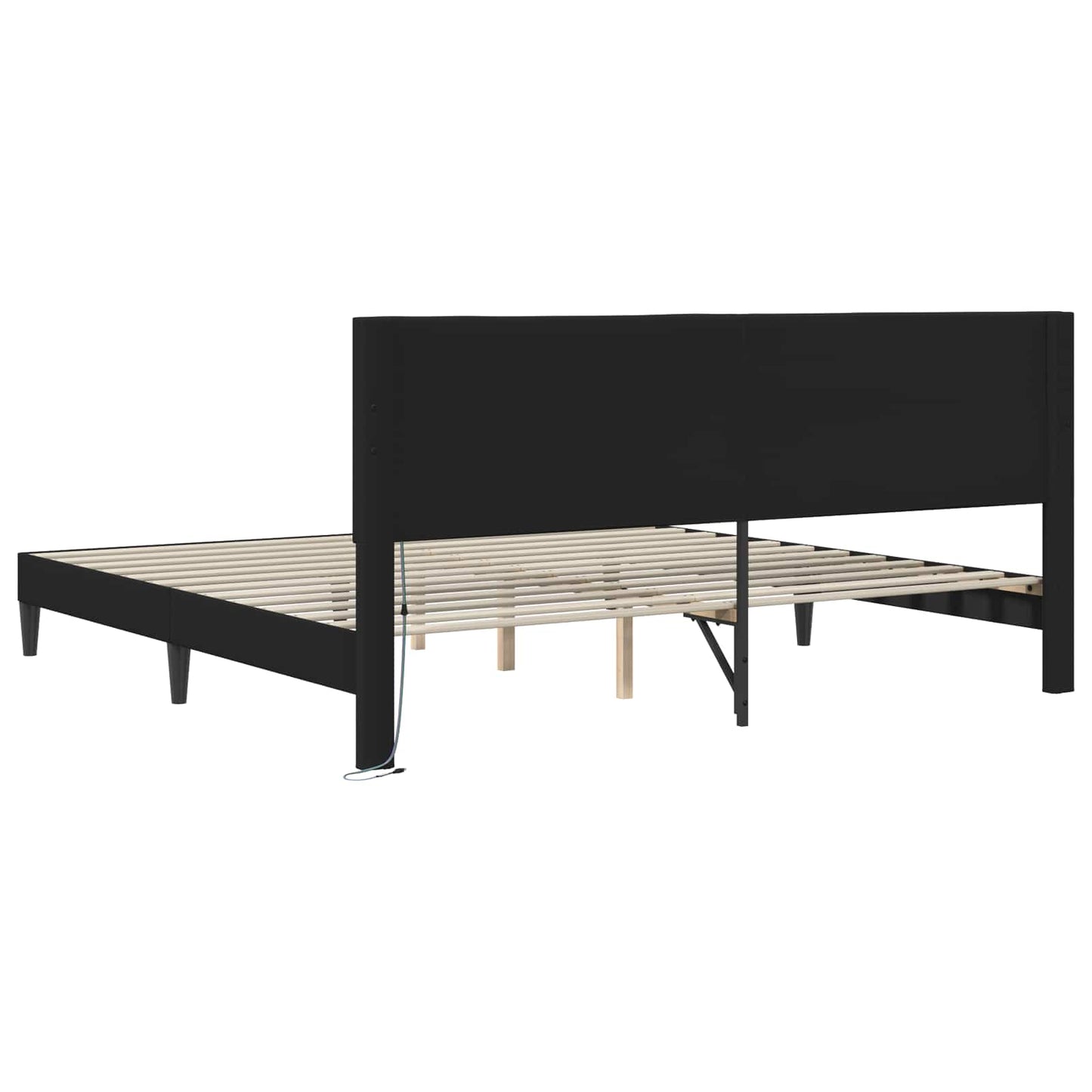 Struttura del letto Nero 180 x 200 cm Similpelle | homemem39