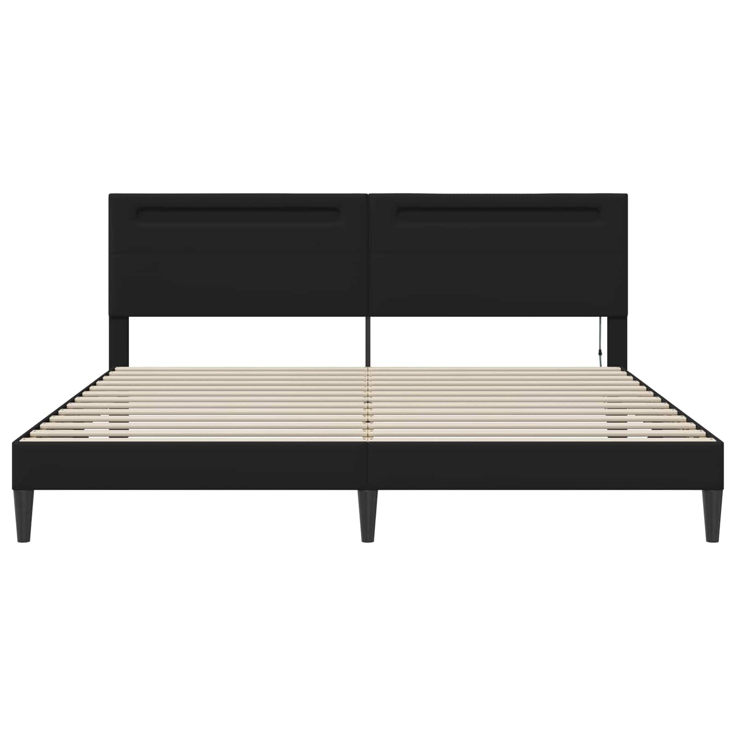 Struttura del letto Nero 180 x 200 cm Similpelle | homemem39