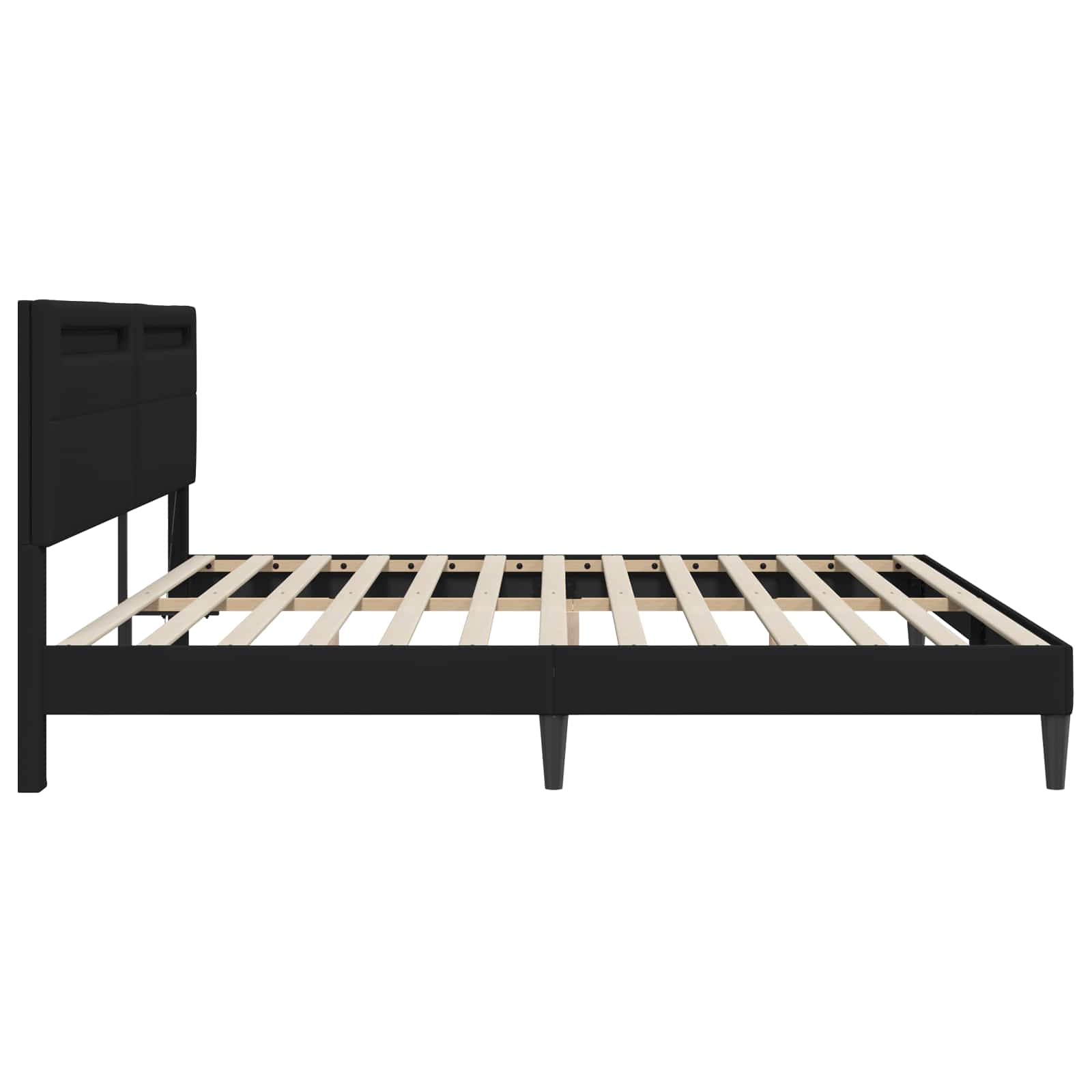 Struttura del letto Nero 180 x 200 cm Similpelle | homemem39