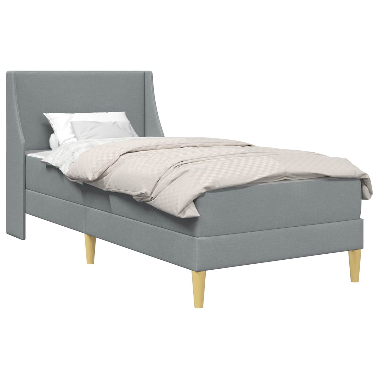 Struttura letto con materasso Grigio chiaro 80x 200 cm | homemem39